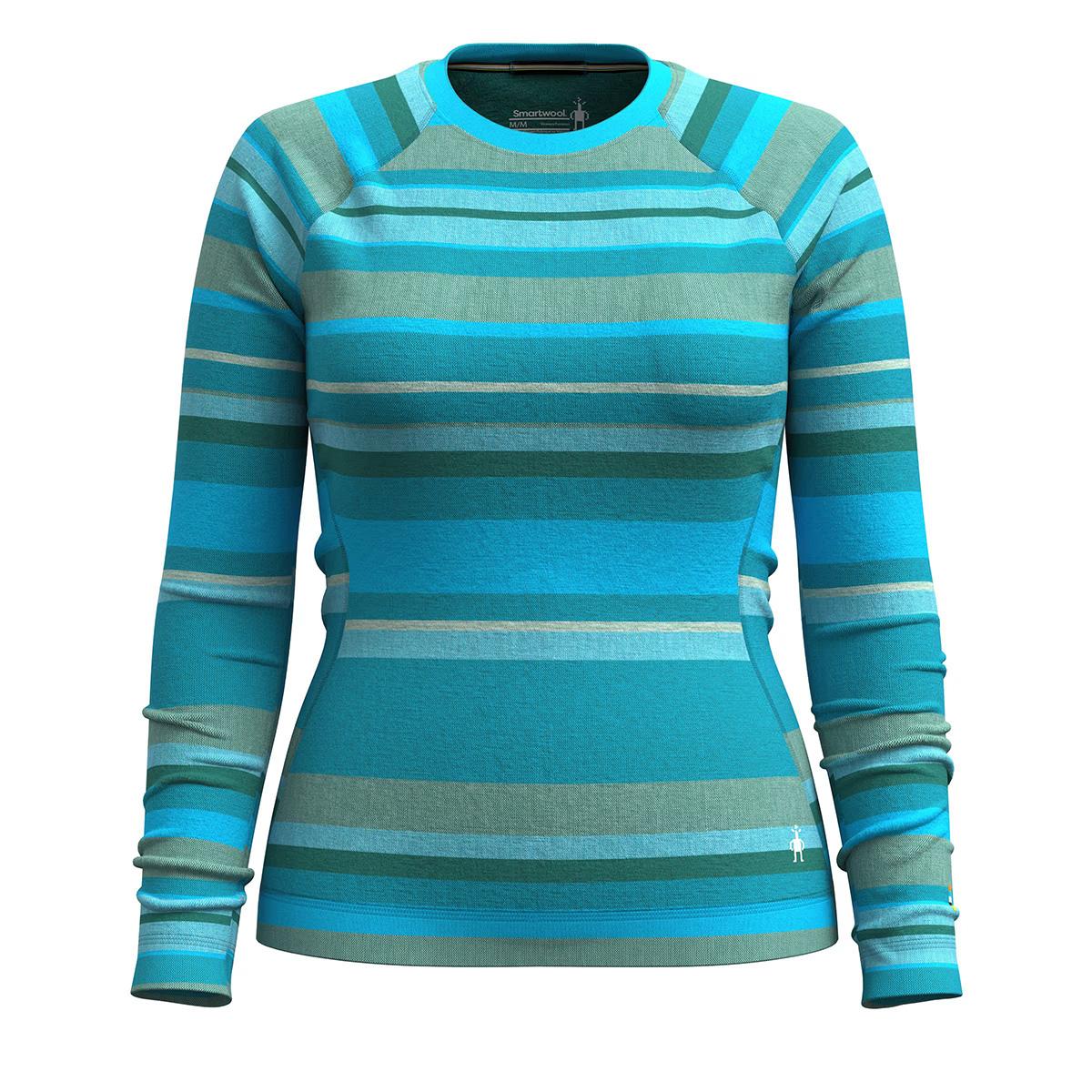 Smartwool Classic Thermal Merino Base Layer Crew Top Women's in Pool Blue Joviansphere